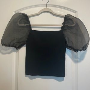 NWT puff sleeve elegant top